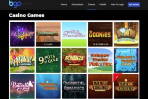 BGO Casino Games Screenshot